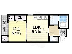 間取図画像 1LDK