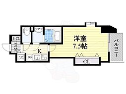 Luxe我孫子 1Kの間取図画像
