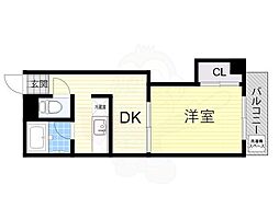 サニーハイツ住吉 1DKの間取図画像