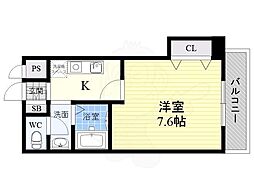 M'PLAZA住吉公園弐番館 1Kの間取図画像