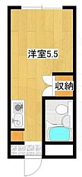 パシフィック新今宮 ワンルームの間取図画像