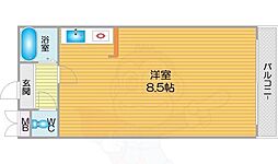 シャトレーヌ北島 ワンルームの間取図画像