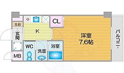 M'PLAZA住吉公園弐番館 1Kの間取図画像