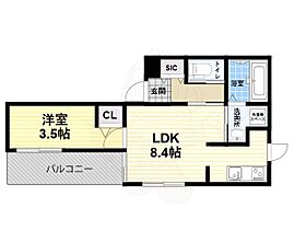 Grande東本町  ｜ 兵庫県尼崎市東本町３丁目（賃貸アパート1LDK・3階・36.01㎡） その2