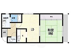 稲葉TMハイツ 1LDKの間取図画像