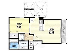 大島ハイツ 1LDKの間取図画像