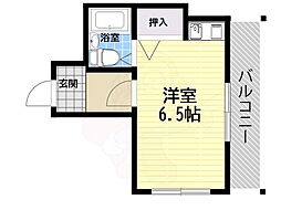 パークサイドハイツ ワンルームの間取図画像