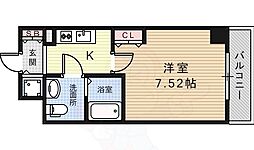 エス・キュート尼崎2 1Kの間取図画像
