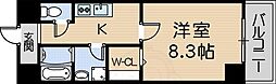 ケイ・クリスタル2 1Kの間取図画像