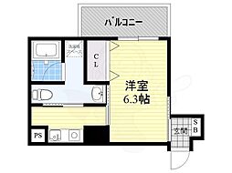RIVERGEAMAGASAKI 1Kの間取図画像