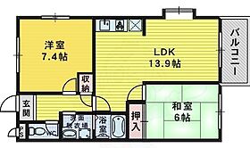 ローズガーデン  ｜ 大阪府堺市堺区榎元町６丁（賃貸アパート2LDK・2階・57.40㎡） その2