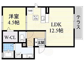 大阪府堺市西区鳳中町９丁（賃貸アパート1LDK・1階・42.97㎡） その2