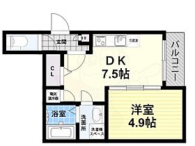 大阪府堺市堺区桜之町東１丁（賃貸アパート1LDK・2階・30.59㎡） その2