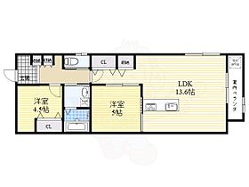 エヌズコート 501 ｜ 大阪府堺市堺区住吉橋町２丁（賃貸マンション2LDK・5階・57.00㎡） その2