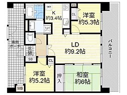 間取図画像 3LDK