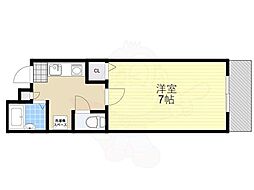 メゾンエスト 1Kの間取図画像