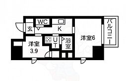 エヌエムトラントトワ 2Kの間取図画像