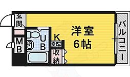 パークサイド堺 ワンルームの間取図画像