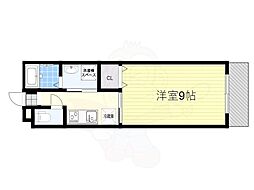アトレスト 1Kの間取図画像