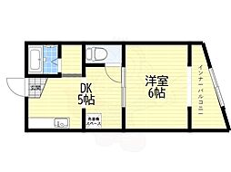 但馬ビル 1DKの間取図画像