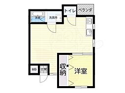 エイトビル 1LDKの間取図画像