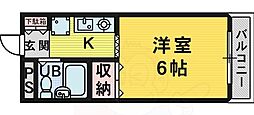 ジョイフルサカイ 1Kの間取図画像