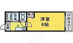 ヤマフジビル 1Kの間取図画像