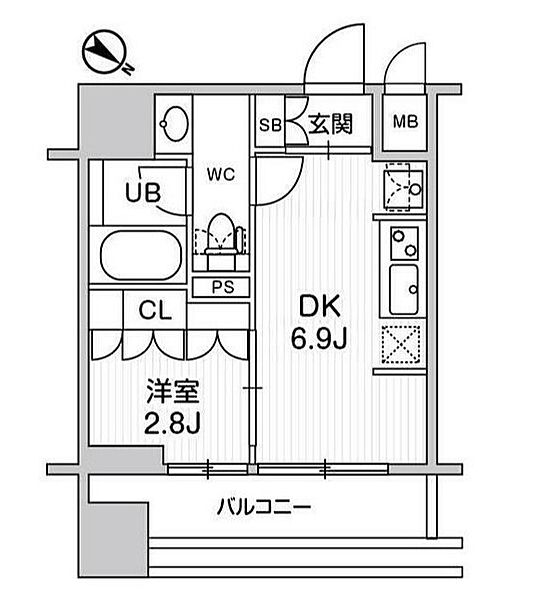 ｎｉｄｏ ＳＵＧＡＭＯ(ニドスガモ) 404｜東京都豊島区巣鴨２丁目(賃貸マンション1LDK・4階・25.29㎡)の写真 その2