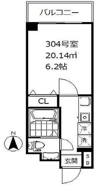 銀座アパートメントハウス 304｜東京都中央区湊１丁目(賃貸マンション1K・3階・20.14㎡)の写真 その2