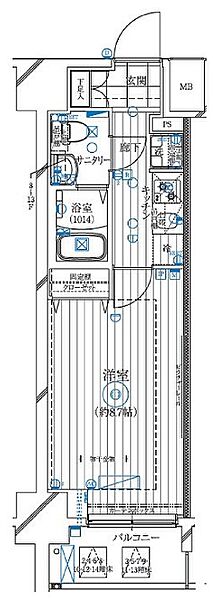 レガリス亀戸（REGALIZ亀戸） 1002｜東京都江東区亀戸７丁目(賃貸マンション1K・10階・25.65㎡)の写真 その2