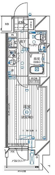 レガリス亀戸（REGALIZ亀戸） 901｜東京都江東区亀戸７丁目(賃貸マンション1K・9階・25.65㎡)の写真 その2