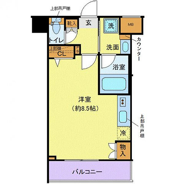 クレヴィスタ押上 602｜東京都江東区亀戸３丁目(賃貸マンション1R・6階・25.60㎡)の写真 その2