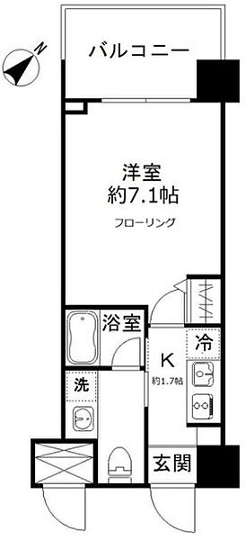 フォレシティ豊洲 603｜東京都江東区東雲１丁目(賃貸マンション1K・6階・22.45㎡)の写真 その2