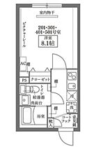 ココキューブ日本橋水天宮 501 ｜ 東京都中央区日本橋蛎殻町１丁目19-6（賃貸マンション1K・5階・24.67㎡） その2