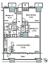 THE TOKYO TOWERS MID TOWER 3011 ｜ 東京都中央区勝どき６丁目3-2（賃貸マンション3LDK・30階・86.85㎡） その2