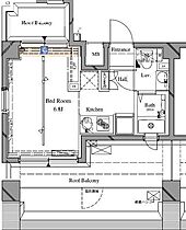 アルテシモリンクコモド（ARTESSIMO LINK COM 702 ｜ 東京都江東区亀戸６丁目44-4（賃貸マンション1R・7階・22.06㎡） その2