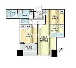 シティタワー有明（CITY TOWER ARIAKE） 32階2LDKの間取り