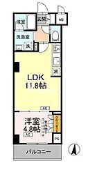 江東区枝川3丁目マンション 1LDKの間取図画像