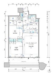 パークタワー勝どきサウス 2LDKの間取図画像