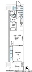 ロイヤルパークス有明 1LDKの間取図画像
