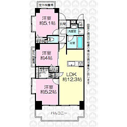 間取図画像 3LDK
