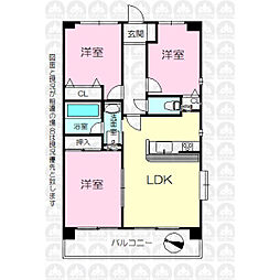 間取図画像 3LDK