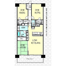 レーベン小手指REVOLVE 3LDKの間取図画像