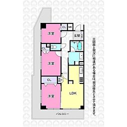 レクセル南大塚 3LDKの間取図画像