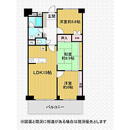 ブリランテ飯能 3LDKの間取図画像