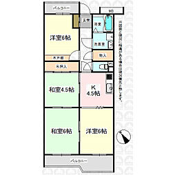 グリーンハイツ鶴ヶ島 4Kの間取図画像