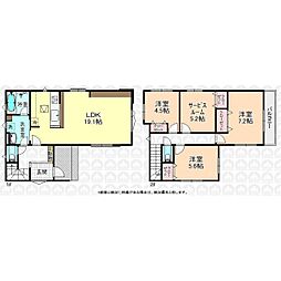 東武東上線 朝霞台駅 バス15分 下片山下車 徒歩2分 3SLDKの間取り