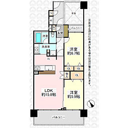 ルネグランステージ志木2 2LDKの間取図画像