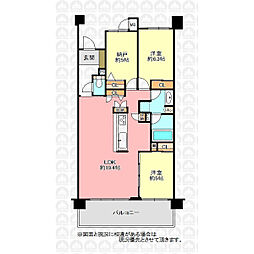 間取図画像 2SLDK