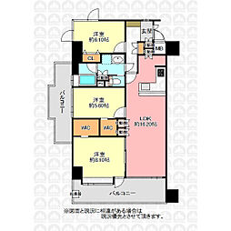 ロイヤルハイツ南六郷 3LDKの間取図画像